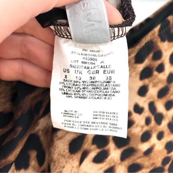 MAGICSUIT by MIRACLESUIT Slimming Ruched One Piece Swimsuit Animal Print Cheetah - Picture 8 of 10